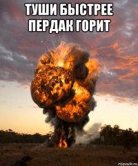 туши быстрее пердак горит 