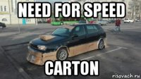 need for speed carton