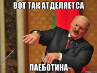 вот так атделяетса паеботина