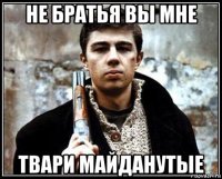 не братья вы мне твари майданутые