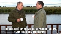  володя, мой организм не справляется...мы пьем слишком много чая...