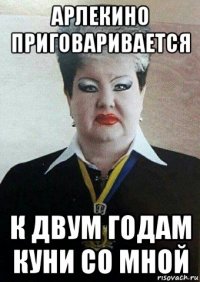 арлекино приговаривается к двум годам куни со мной
