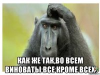  как же так,во всем виноваты все кроме всех