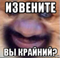 извените вы крайний?