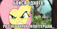 бойся одного: разгневанную флаттершай...