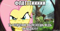 флатттиииии ты откута не вылезеешь ведь правдя???