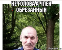 не голова а член обрезанный 