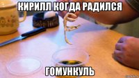 кирилл когда радился гомункуль
