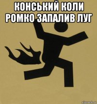 конський коли ромко запалив луг 