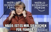  hallo, ist es mir, sie kochen für, fuhrer?