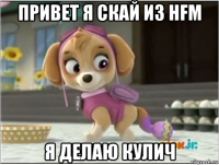 привет я скай из hfm я делаю кулич
