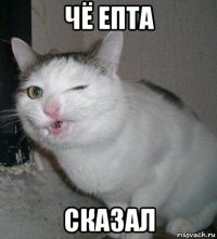 чё епта сказал