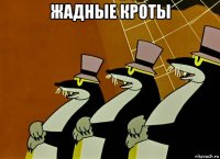 жадные кроты 
