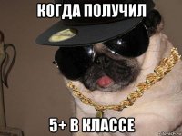 когда получил 5+ в классе