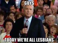 guys today we're all lesbians