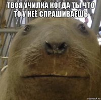 твоя училка когда ты что то у неё спрашиваешь 