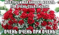 моя любимая анютка коваль !!! я очень тебя люблю очень очень при очень