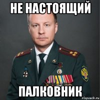 не настоящий палковник