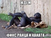 ждем фикс ранца и каната