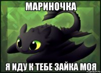 мариночка я иду к тебе зайка моя