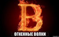  ♚огненные волки♚