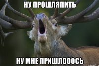 ну прошляпить ну мне пришлооось