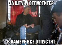 за штуку отпустите? в камере все отпустят