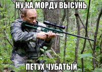 ну ка морду высунь петух чубатый