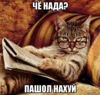 чё нада? пашол нахуй