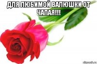 для любимой валюшки от чапая!!! 