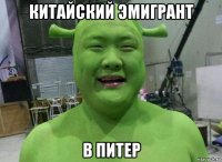 китайский эмигрант в питер