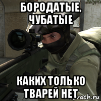 бородатые, чубатые каких только тварей нет