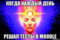 когда каждый день решал тесты в moodle