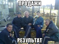 продажи результат