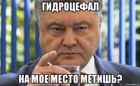 гидроцефал на мое место метишь?