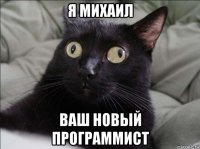 я михаил ваш новый программист