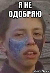 я не одобряю 