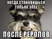 когда становишься только злее после реролов