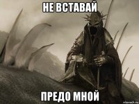 не вставай предо мной