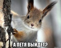  а петя выйдет?