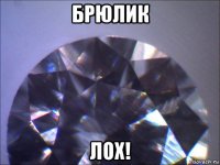 брюлик лох!