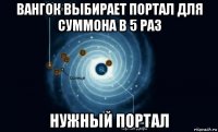 вангок выбирает портал для суммона в 5 раз нужный портал