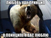 любовь как принцип в поинципе я вас люблю