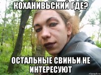 коханивьский где? остальные свиньи не интересуют