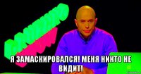  я замаскировался! меня никто не видит!