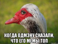  когда одмэну сказали, что его мемы топ