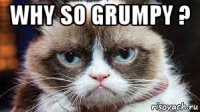 why so grumpy ? 