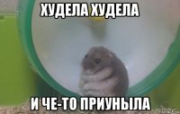 худела худела и че-то приуныла
