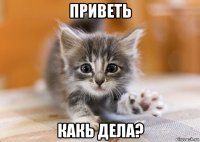 приветь какь дела?