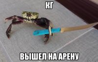 кг вышел на арену